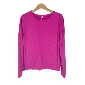 COPY - Lululemon SONIC PINK Swiftly Tech Long Sleeve Relaxed Fit Top Womens 8